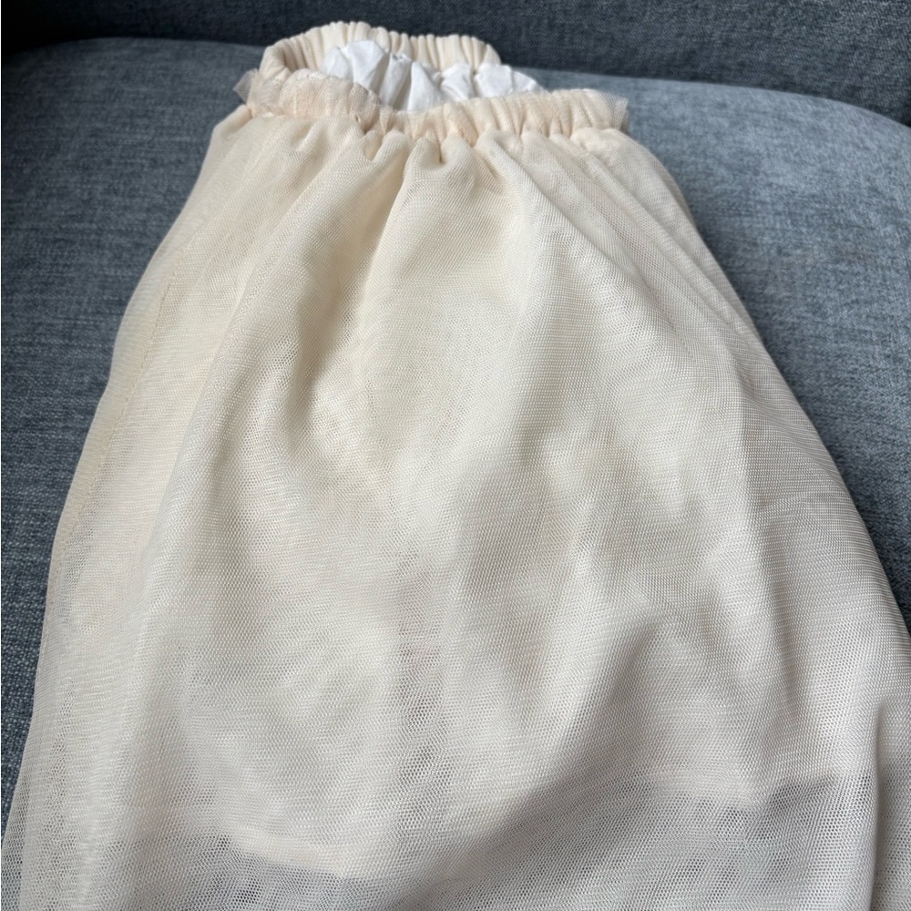Gap Cream Skirt/tulle tutu